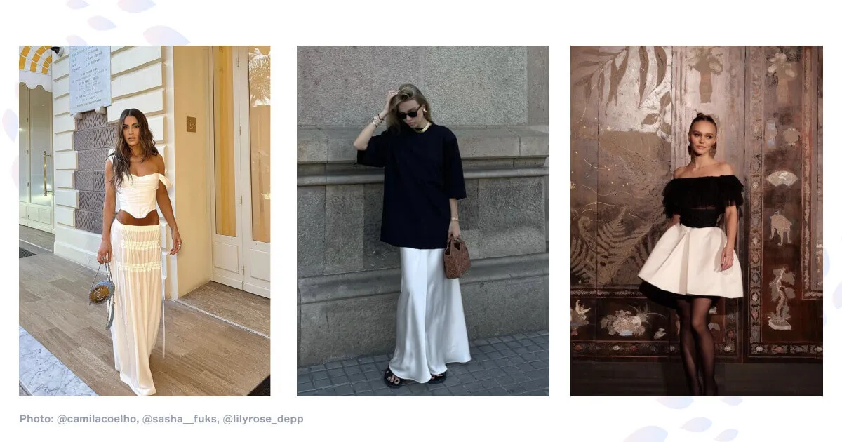 Інші види одягу англійською: спідниці