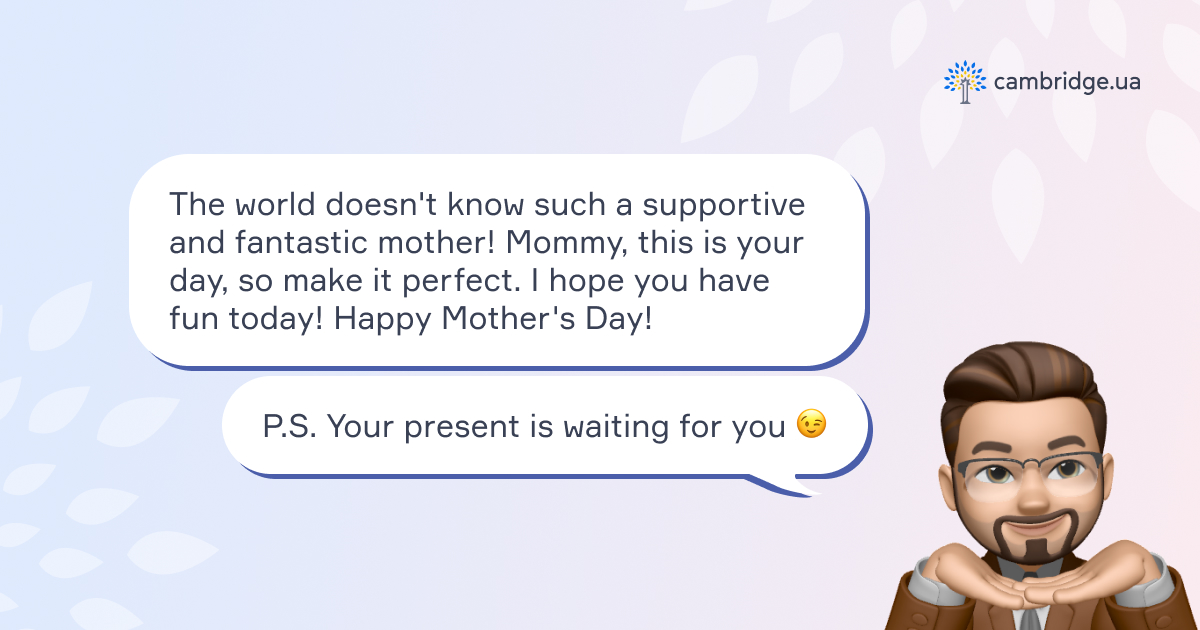 Как поздравить маму с Днем матери на английском языке. Блог cambridge.ua