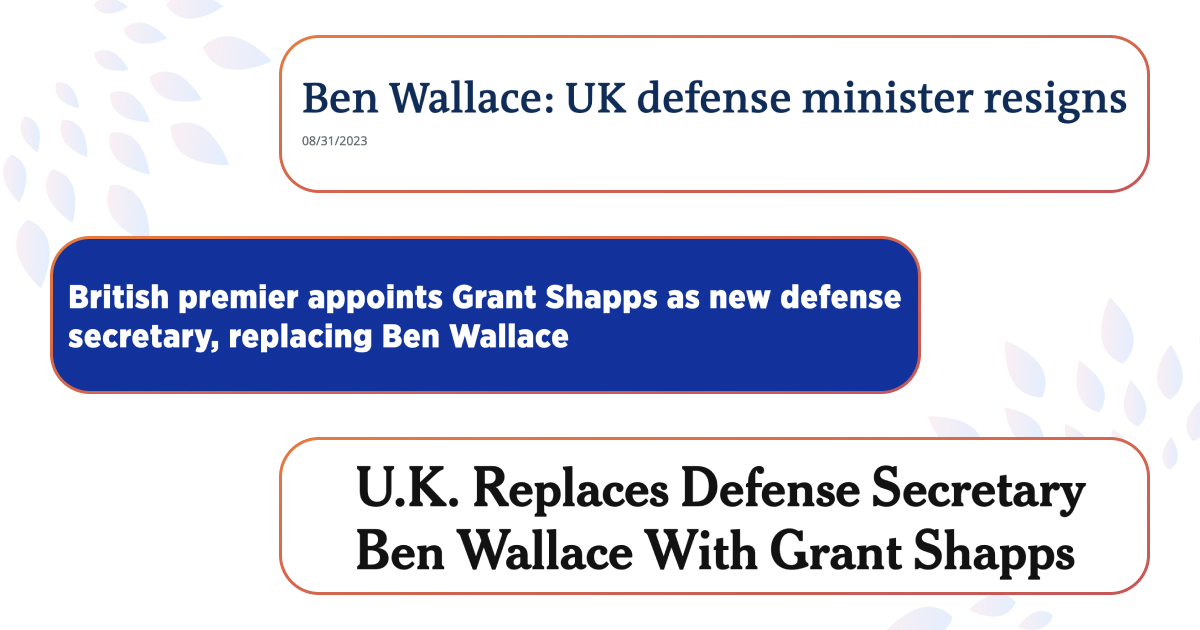 Новый министр обороны Великобритании — новости на английском