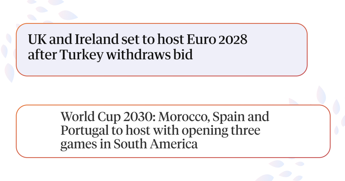 Де проходитиме Чемпіонат світу з футболу-2030 та Євро-2028