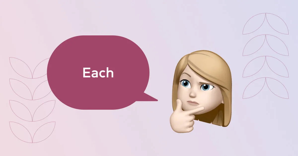 Each: що означає і з чим вживається?