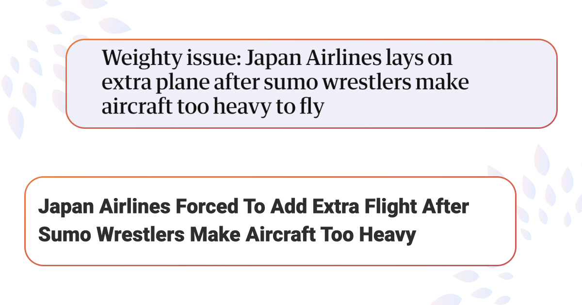 У Токіо літак з сумоїстами на борту не зміг злетіти
