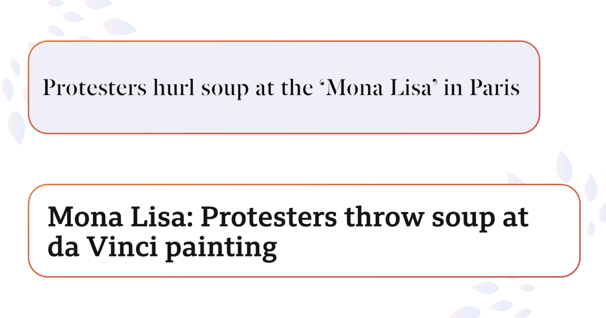 Активистки облили «Мону Лизу» супом