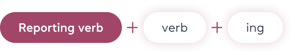 Як використовувати reporting verbs?