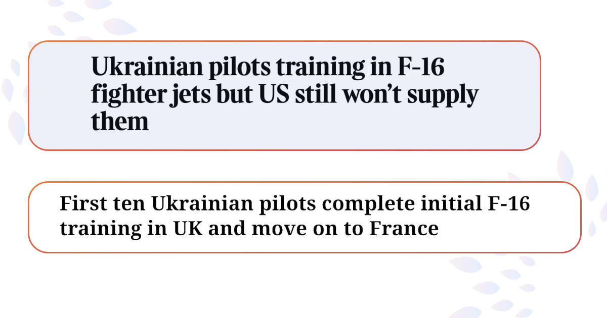 Перші десять українських пілотів пройшли підготовку на F-16 у Великій Британії