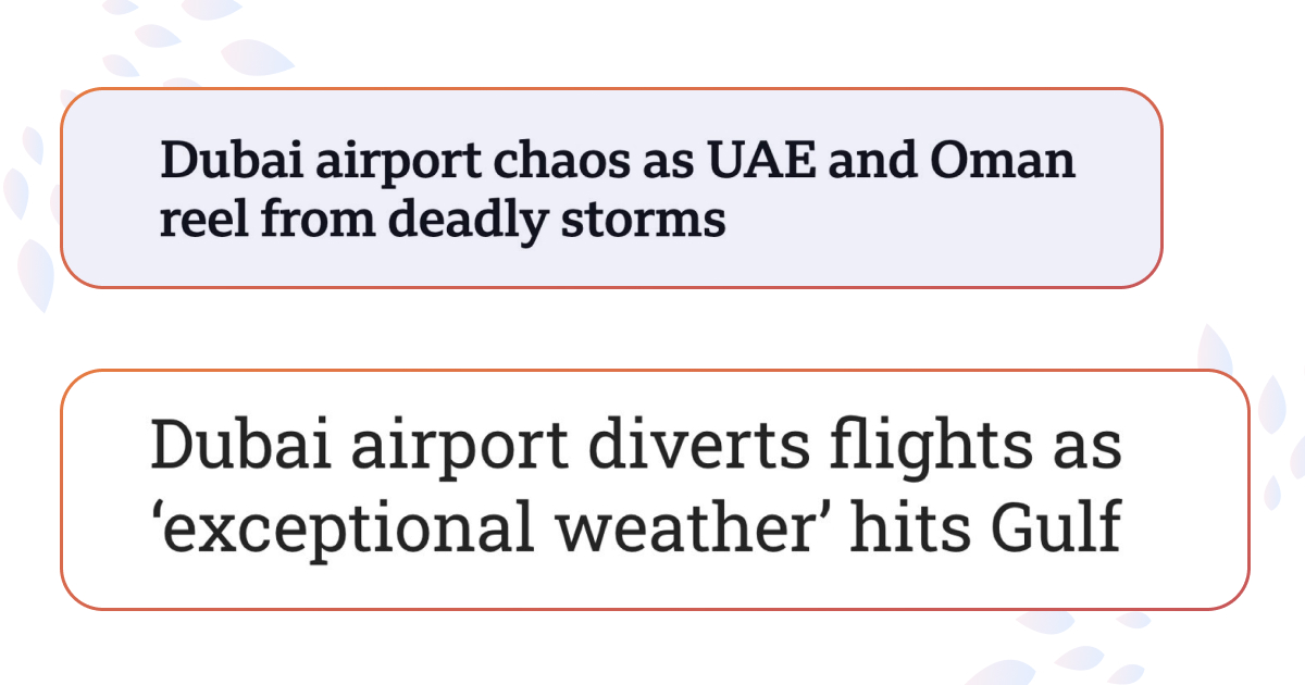 Страны Персидского залива страдают от сильного наводнения - аэропорты приостановили рейсы