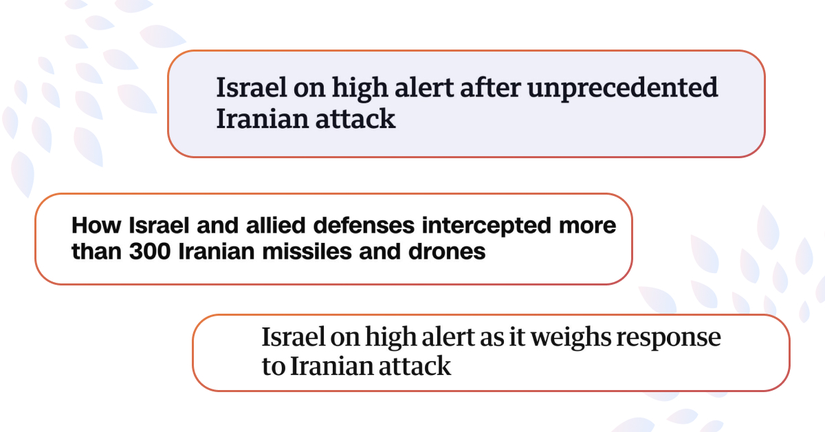Іран атакував Ізраїль сотнями дронами та ракет — напад успішно відбили