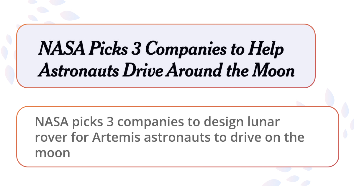 В NASA працюватимуть над новими місяцеходами — проєкти розроблятимуть 3 компанії