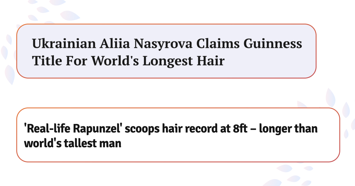 Украинка — обладательница самых длинных в мире волос