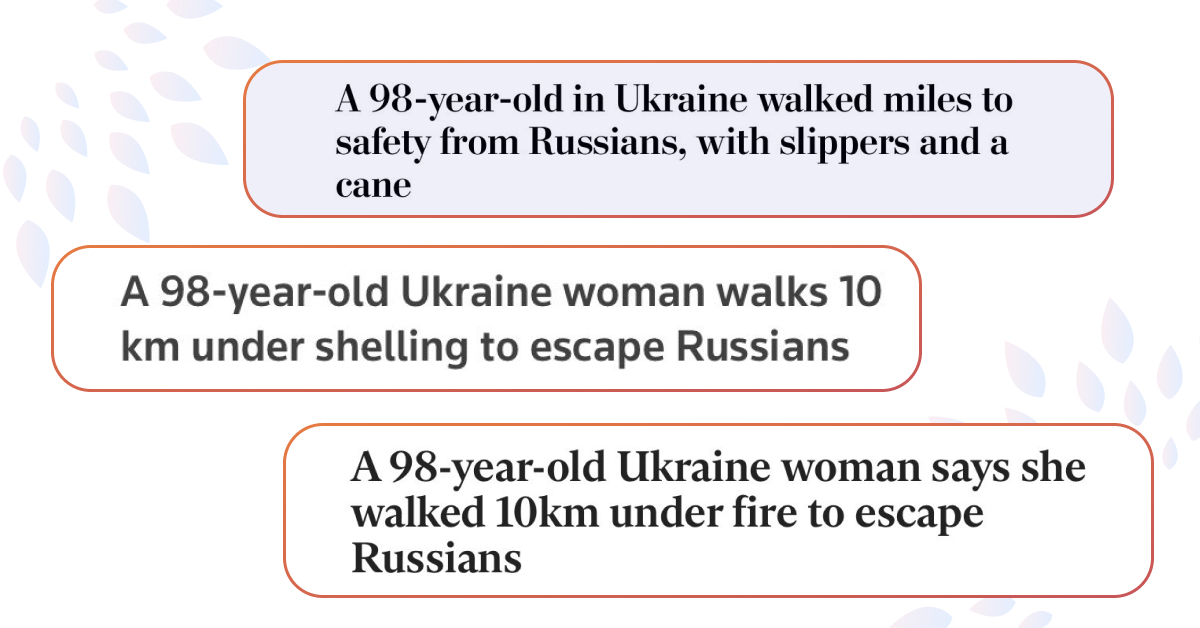 98-летняя бабушка прошла 6 километров под обстрелами, чтобы выйти из российской оккупации