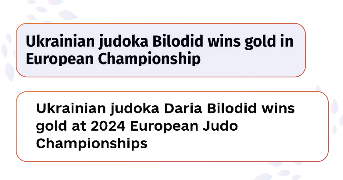 Дарья Билодид завоевала золотую медаль на чемпионате Европы по дзюдо