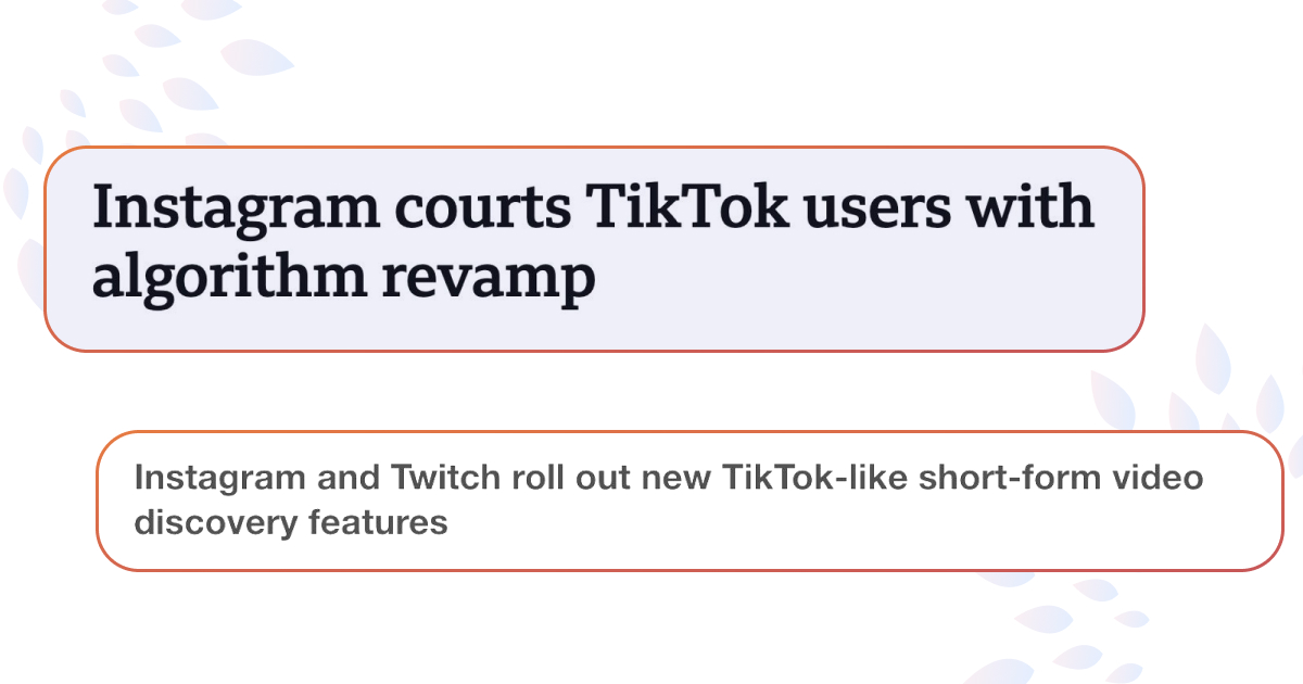 Після заборони TikTok в США, Instagram намагається заманити нових користувачів оновленням алгоритму