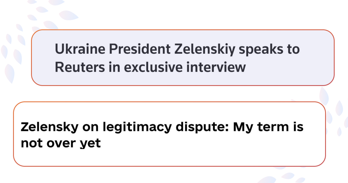 Володимир Зеленський дав інтервʼю Reuters: розповів про 5 років свого президентства та ситуацію на фронті