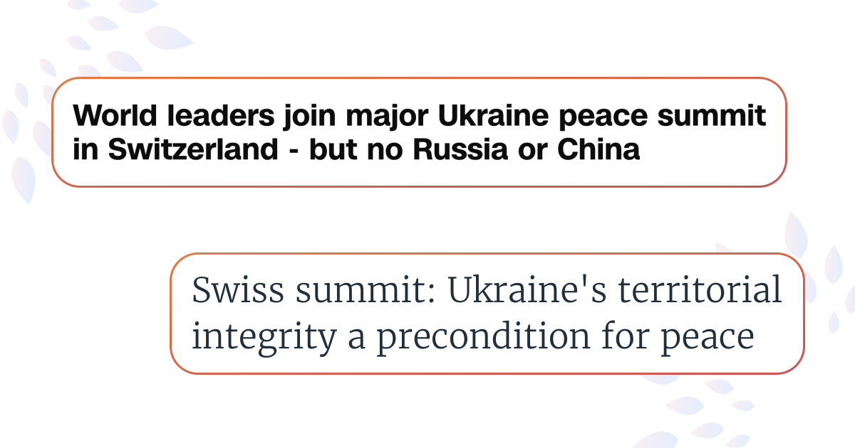 Саміт миру у Швейцарії: Лідери країн обговорили українську мирну ініціативу