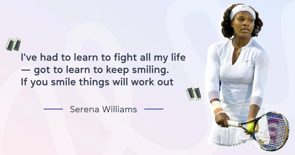 Цитати про спорт англійською - Сирена Уільямс