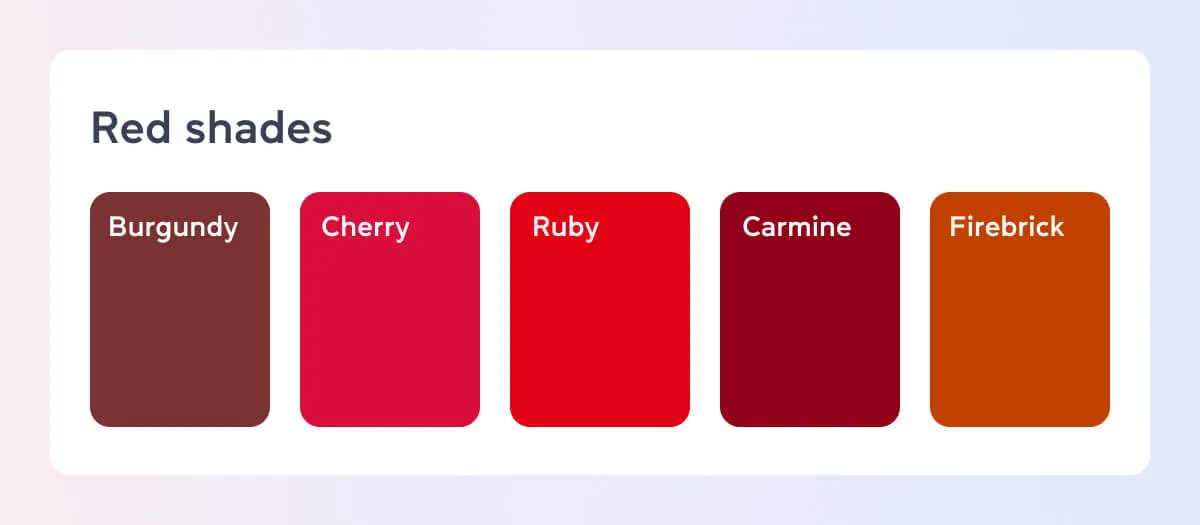 Відтінки кольорів англійською мовою - cambridge.ua